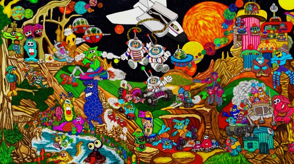 Distant Planet 36x64 by Danny Less